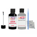 LEXUS OBSIDIAN BLACK Colour Code 212 Touch Up Undercoat primer anti rust coat