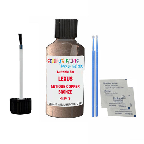Paint Suitable For LEXUS ANTIQUE COPPER BRONZE Colour Code 4P1 Touch Up Scratch Repair Paint Kit