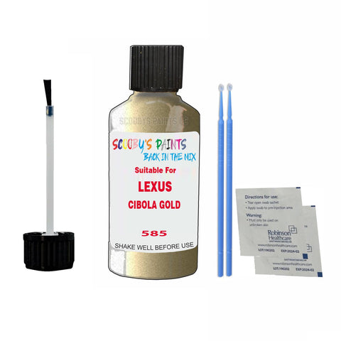 Paint Suitable For LEXUS CIBOLA GOLD Colour Code 585 Touch Up Scratch Repair Paint Kit
