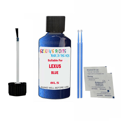 Paint Suitable For LEXUS BLUE Colour Code 8L5 Touch Up Scratch Repair Paint Kit
