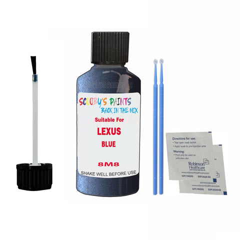 Paint Suitable For LEXUS BLUE Colour Code 8M8 Touch Up Scratch Repair Paint Kit