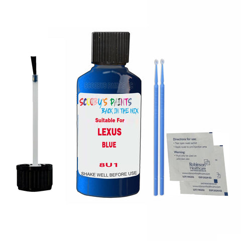 Paint Suitable For LEXUS BLUE Colour Code 8U1 Touch Up Scratch Repair Paint Kit
