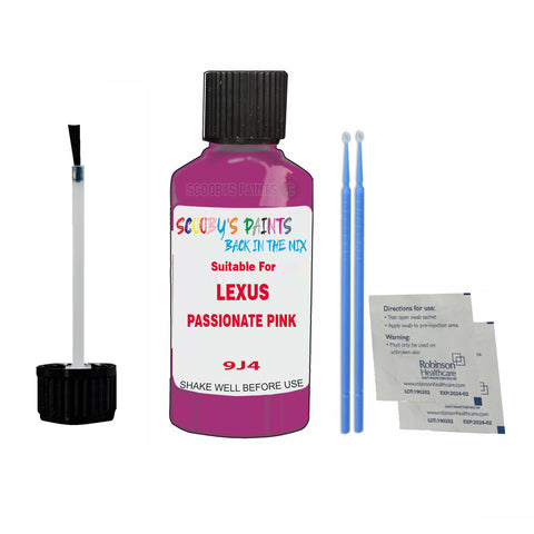 Paint Suitable For LEXUS PASSIONATE PINK Colour Code 9J4 Touch Up Scratch Repair Paint Kit