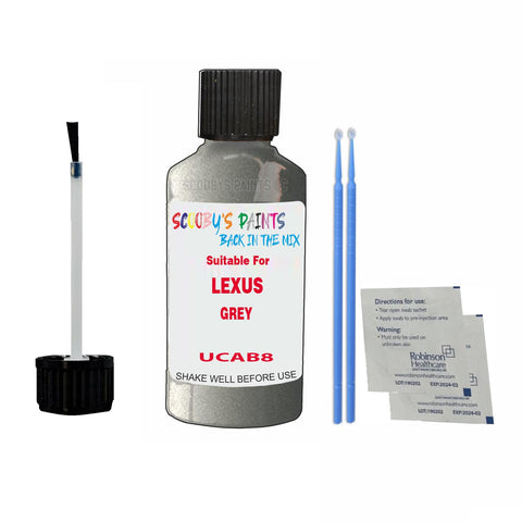 Paint Suitable For LEXUS GREY Colour Code UCAB8 Touch Up Scratch Repair Paint Kit