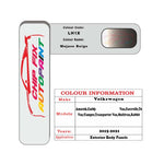 Paint code location for Vw T6 Van/Camper Mojave Beige LH1X 2015-2021 Brown/Beige/Gold Code sticker paint plate chip pen paint