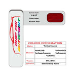 Vw Multivan Kirsch Red LH3T 2014-2021 Red paint code location sticker
