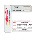 Paint code location for Vw Golf Gti Urano Grey/Cinza Urano LI7F 2001-2021 Silver/Grey Code sticker paint plate chip pen paint