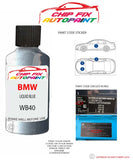 paint code location sticker Bmw 3 Series Touring Liquid Blue Wb40 2011-2018 Blue plate find code
