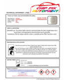 Data Safety Sheet Vauxhall Ampera Lithium White Gbn 2012-2012 White Instructions for use paint