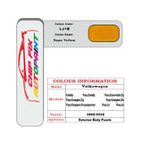 Paint code location for Vw T6 Van/Camper Raps Yellow LJ1B 1995-2015 Yellow Code sticker paint plate chip pen paint