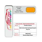 Vw Lt Van Cayenne Yellow LL1G 1990-2014 Yellow paint code location sticker