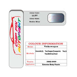 Vw Multivan Nebio Blue LL5Y 1995-2020 Blue paint code location sticker