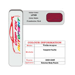 Vw Polo Framboise Red LP3D 1990-1998 Purple paint code location sticker