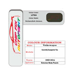 Paint code location for Vw Caravelle Schwedish Armee Green LP6A 1990-2014 Green Code sticker paint plate chip pen paint