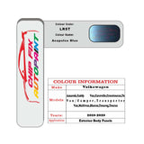 Paint code location for Vw Touran Acapulco Blue LR5T 2010-2020 Blue Code sticker paint plate chip pen paint