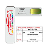 Paint code location for Vw Polo Vipern Green LR6T 2008-2020 Green Code sticker paint plate chip pen paint