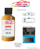 paint code location sticker Bmw 1 Series Luminous Gold Wc2X 2016-2018 Yellow plate find code