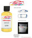 genuine Vw Vw Golf Lemon Yellow LD1B 1994-2005 Yellow Perfect match pen brush