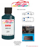 paint code location sticker Bmw 3 Series Mineral Blue 231 1987-1991 Blue plate find code