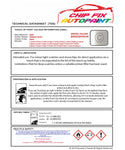 Data Safety Sheet Bmw 3 Series Touring Mineral White Wa96 2008-2022 White Instructions for use paint