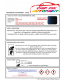 Data Safety Sheet Bmw 3 Series Cabrio Monaco Blue Wa35 2004-2013 Blue Instructions for use paint