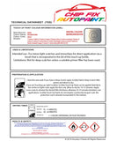 Data Safety Sheet Bmw 6 Series Grand Coupe Moonstone Ws37 2005-2021 Beige Instructions for use paint