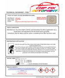 Data saftey sheet T4 Van/Camper Manila Beige LL1L 1990-1999 Brown/Beige/Gold instructions for use