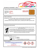 Data saftey sheet Beetle Marino Yellow L20A 1974-1978 Orange instructions for use