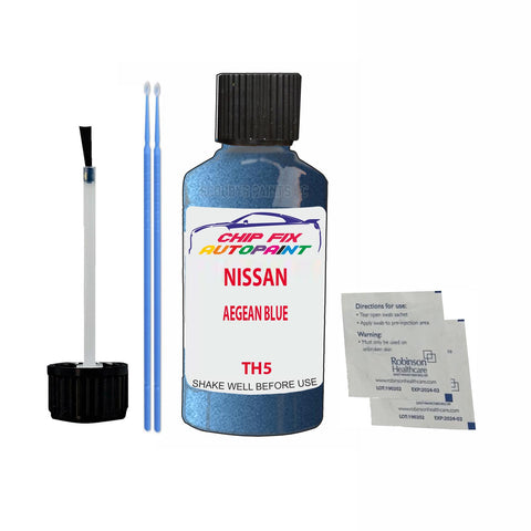 NISSAN AEGEAN BLUE Code:(TH5) Car Touch Up Paint Scratch Repair