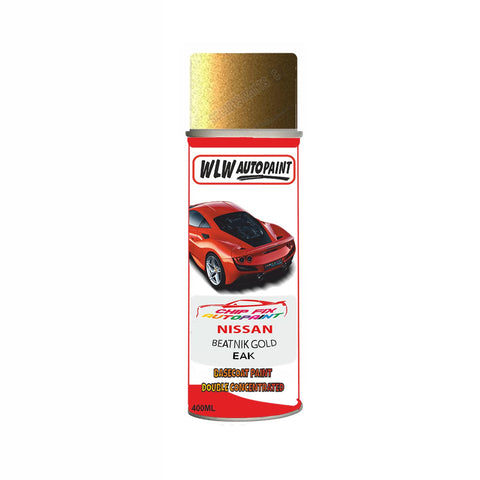 NISSAN BEATNIK GOLD Code:(EAK) Car Aerosol Spray Paint Can