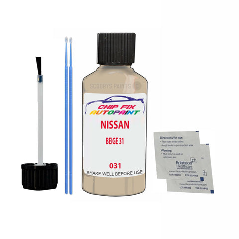 NISSAN BEIGE 31 Code:(031) Car Touch Up Paint Scratch Repair