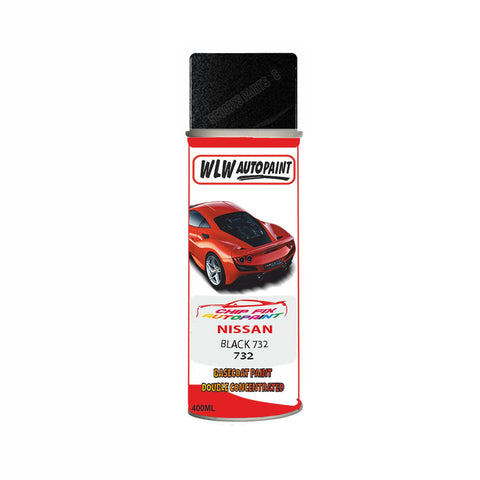 NISSAN BLACK 732 Code:(732) Car Aerosol Spray Paint Can