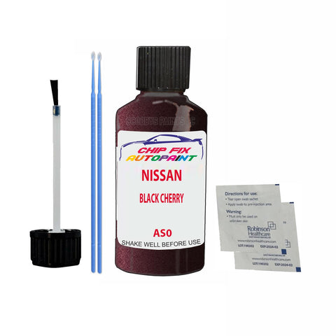 NISSAN BLACK CHERRY Code:(AS0) Car Touch Up Paint Scratch Repair