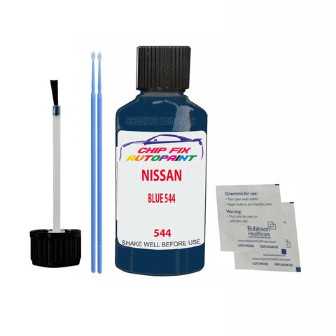 NISSAN BLUE 544 Code:(544) Car Touch Up Paint Scratch Repair