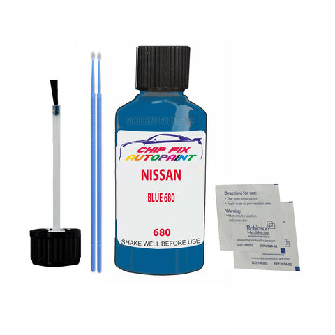 NISSAN BLUE 680 Code:(680) Car Touch Up Paint Scratch Repair