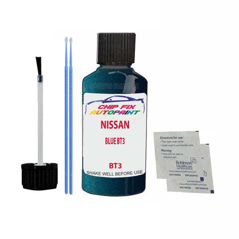 NISSAN BLUE BT3 Code:(BT3) Car Touch Up Paint Scratch Repair