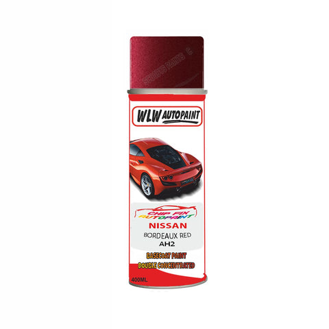 NISSAN BORDEAUX RED AH2 Code:(AH2) Car Aerosol Spray Paint Can