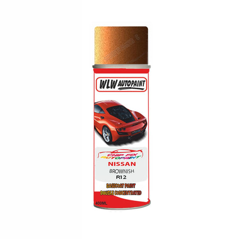 NISSAN BROWNISH ORANGE Code:(R12) Car Aerosol Spray Paint Can