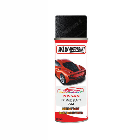 NISSAN COSMIC BLACK Code:(732) Car Aerosol Spray Paint Can