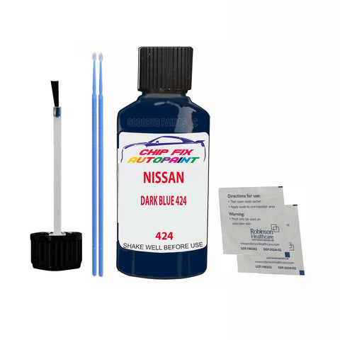 NISSAN DARK BLUE 424 Code:(424) Car Touch Up Paint Scratch Repair