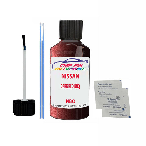 NISSAN DARK RED NBQ Code:(NBQ) Car Touch Up Paint Scratch Repair
