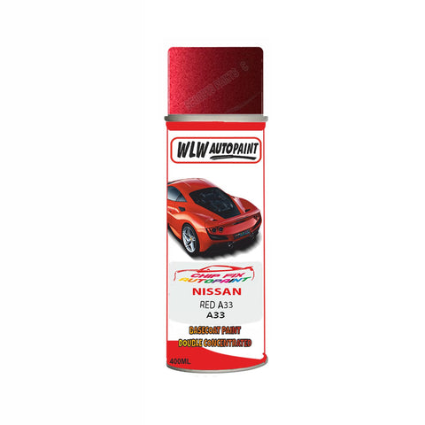 NISSAN RED A33 Code:(A33) Car Aerosol Spray Paint Can