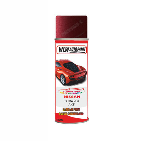 NISSAN ROMA RED Code:(AX5) Car Aerosol Spray Paint Can