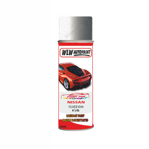 NISSAN SILVER KV8 Code:(KV8) Car Aerosol Spray Paint Can
