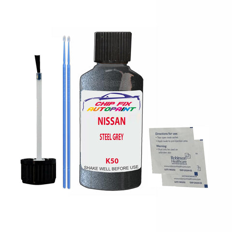NISSAN STEEL GREY Code:(K50) Car Touch Up Paint Scratch Repair