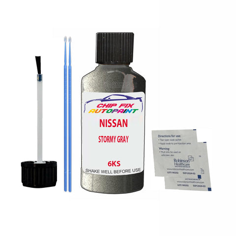 NISSAN STORMY GRAY Code:(6KS) Car Touch Up Paint Scratch Repair