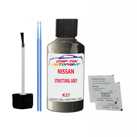 NISSAN STRUCTURAL GREY Code:(K27) Car Touch Up Paint Scratch Repair