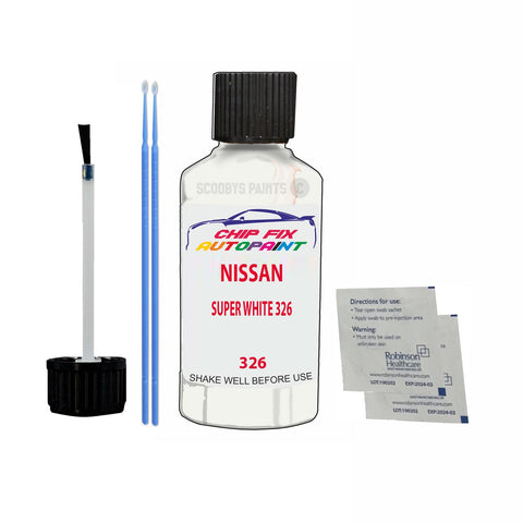 NISSAN SUPER WHITE 326 Code:(326) Car Touch Up Paint Scratch Repair