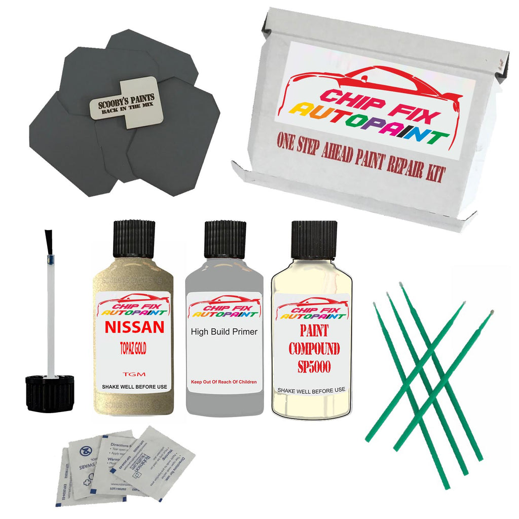 NISSAN TOPAZ GOLD Code:(TGM) Car Touch Up Paint Scratch Repair