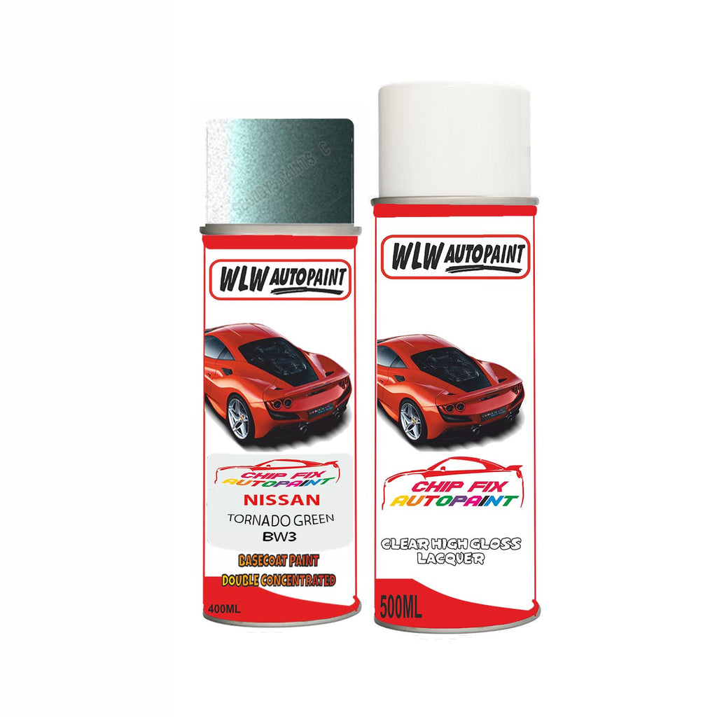 NISSAN TORNADO GREEN Code:(BW3) Car Aerosol Spray Paint Can